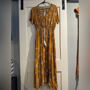 Women’s Floral Maxi Boho Dress